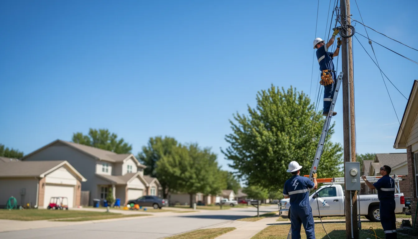 Residential electrician providing installation services in Feeding Hills, MA